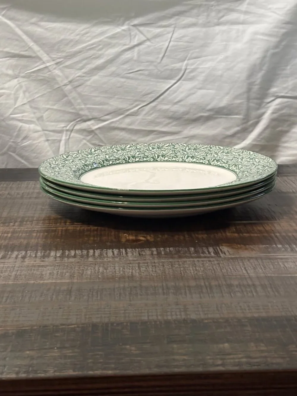Spode Holly Tree Chargers - Pair 2 of 2